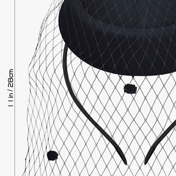 Fascinators Hat with gloves black Kentucky derby Tea Party Headband Cocktail - Picture 9 of 12